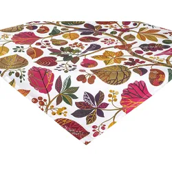 MITTELDECKE Zauberwald elfenbein-bunt Baumwolle 80/80 cm