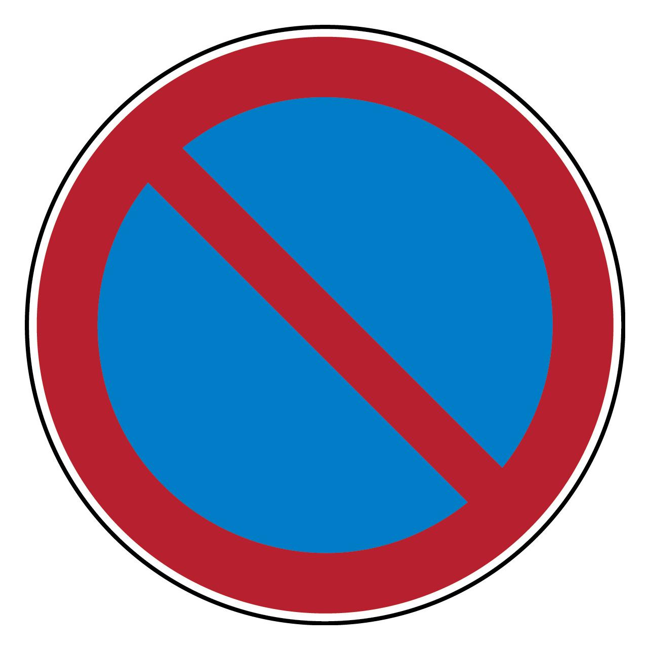 Brady PIC 227-DIA 400-B7527, Verbotsschilder - Eingeschränktes Halteverbot (252057)
