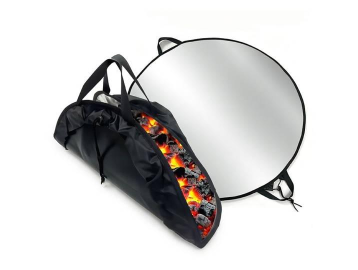 Relaxdays Feuerfeste Unterlage Grill & Feuerschale