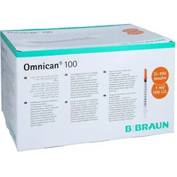 Omnican 100 1 ml Insulin U-100 0,30x8 mm einzelverp