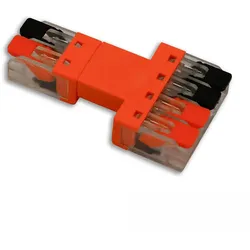 ISOLED Durchgang Steckverbinder 2-polig Input, 2x2-polig Output, 0,5-2,5mm2, max. 250V/10A ISO-116147