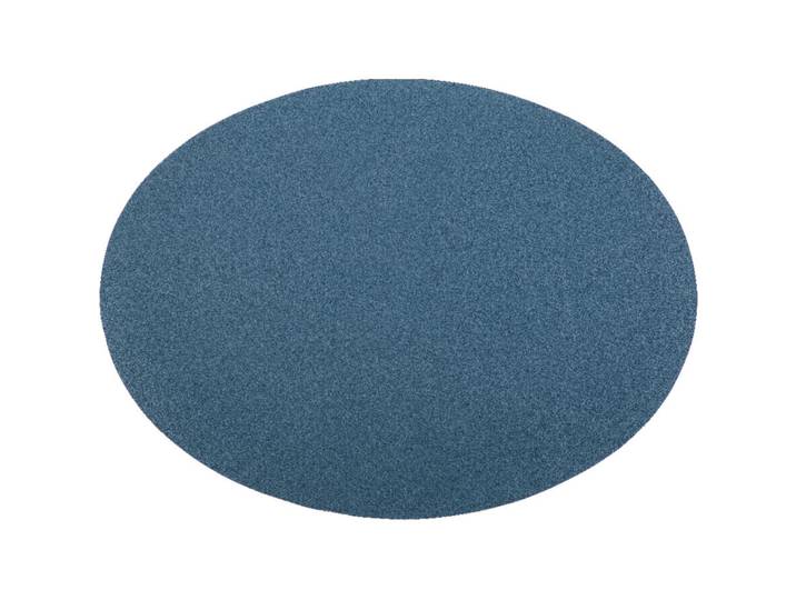 ZICZAC Tischset Togo blau Kunstleder Oval B 47 cm