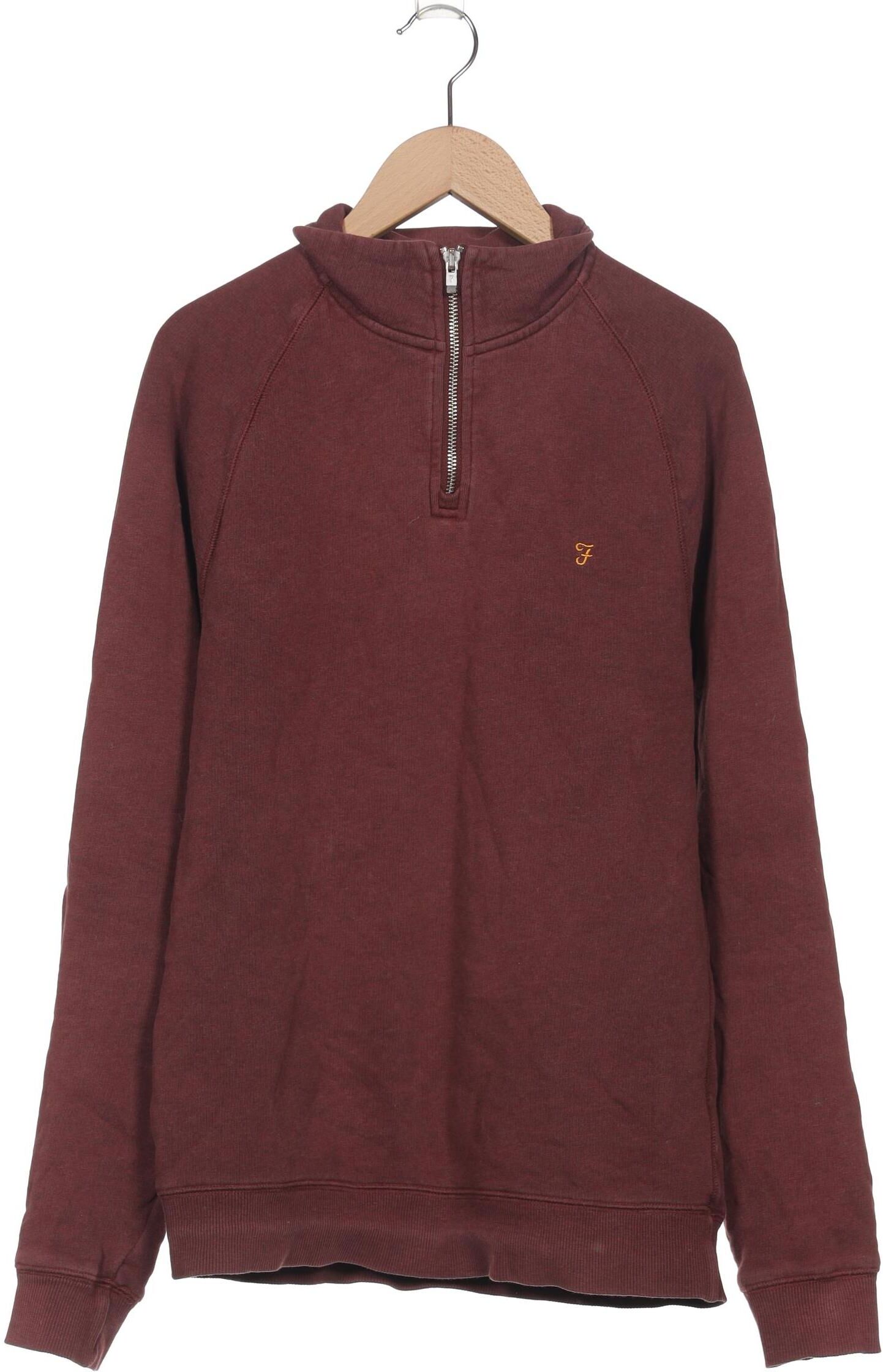 Farah Herren Sweater, Bordeaux, Gr. S, Baumwolle - Second Hand