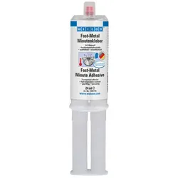 Fast-Metal Minutenkleber | Flüssigmetall Epoxidharzklebstoff | 24 ml | grau