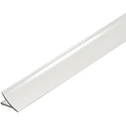 Wandanschlussprofil aus Aluminium weiß beschichtet (15 mm, 250 cm)