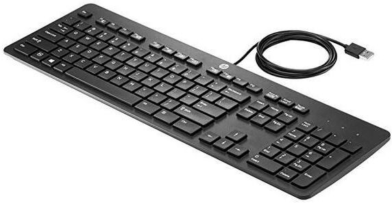 HP Business Slim USB Wired Keyboard - Portuguese