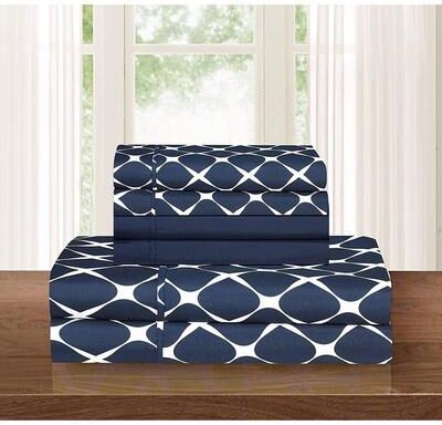 Porch & Den Seiffert Trellis Pattern 6-piece Bed Sheet Set