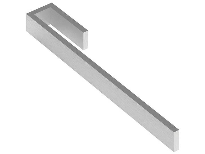 Dieter Knoll Handtuchhalter, Alufarben, Metall, 5.5x3.0x39.0 cm, Badezimmer, Badezimmerausstattung, Handtuchhalter