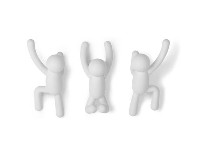 Wandhaken Umbra Buddy Weiss - Material: Kunststoff - Kleiderhaken