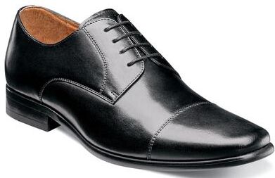 Florsheim Postino Cap Toe Oxford Shoes - Mens 7.5 Black Oxford D
