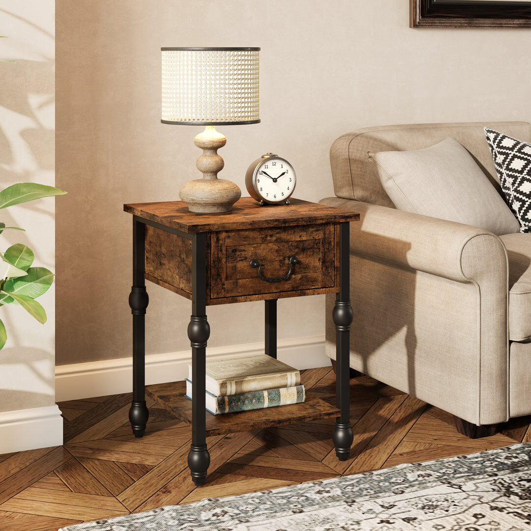 Trent Austin Design End Table Brown 59.5cm H X 39.9cm W X 39.9cm D