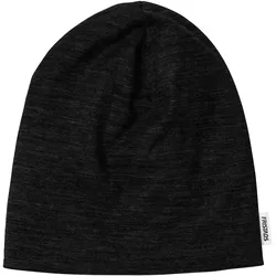 Merino-Struckmütze "9169 MWB" - schwarz