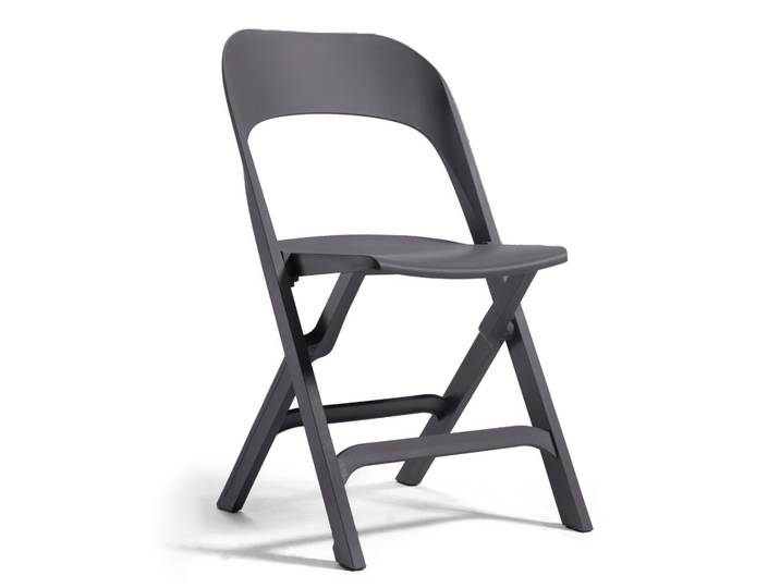 Outdoorstühle Gaber Flap Anthrazit ohne Armlehnen, Neu - Perfekt für komfortables Sitzen