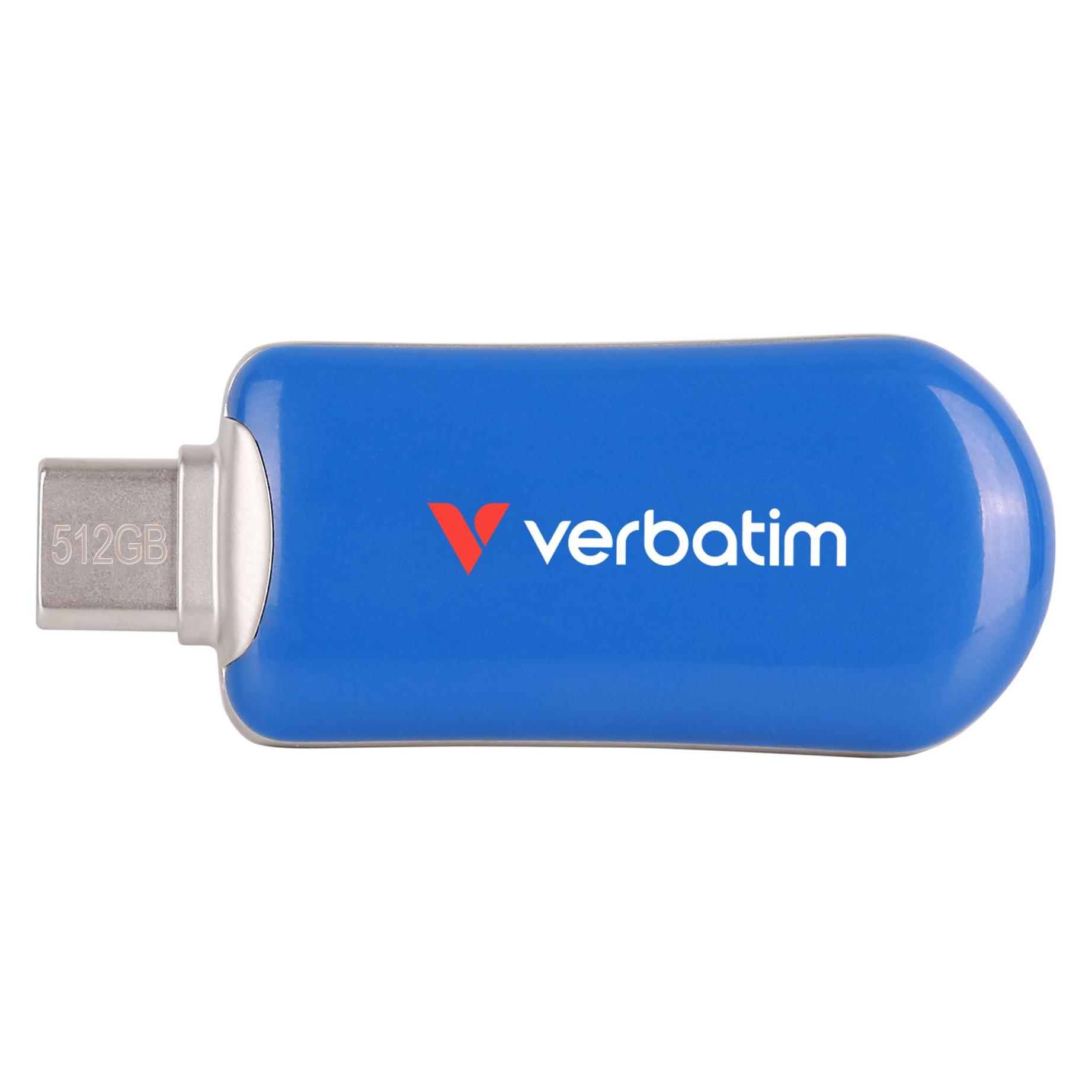 Verbatim Plectra Blue 512GB USB-C Flash Drive 30235 (512 GB, USB-C) (30235)