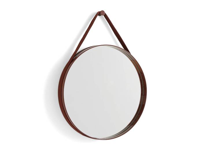 HAY Miroir Strap Mirror Dark brown