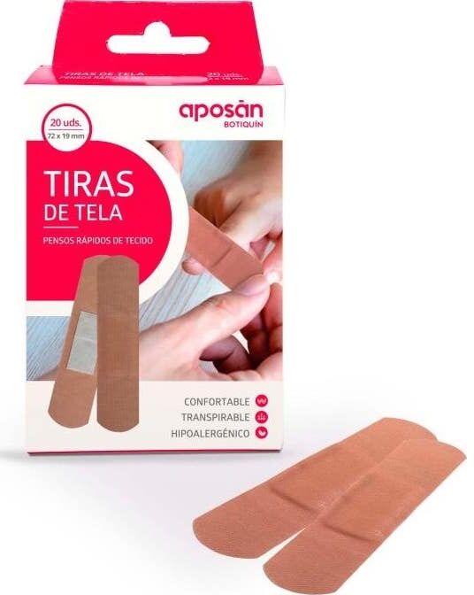 APOSAN Tiras Tela 19x72mm 20uds