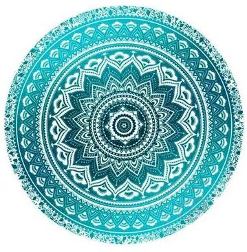 GreatGadgets LLC Beach Blanket & Cover Up Mint Mandala