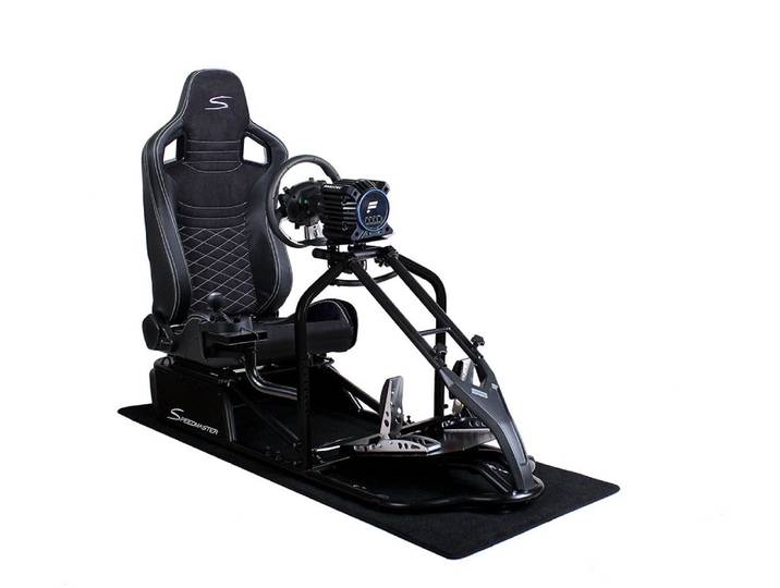 Speedmaster Simulator Cockpit Pro Sim Racing Cockpit Racing Wheel Stand SCHWARZ Gaming-Controller (Kompatibel mit allen gängigen Lenkrädern und Pedalen)