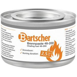 Bartscher Brennpaste 48-200, 500160, für Chafing-Dish & Fondue, Dose mit Ethanol-Gel, 2,5 Stunden Brenndauer, 200 g
