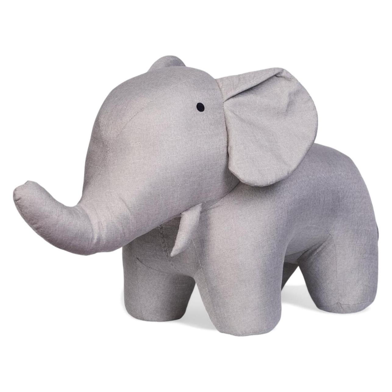 Childhome Stehender Elefant - Leinen - Grau | Béaba (CHCHSTELLI)
