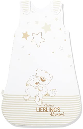 Herding Baby-slaapzak Kleiner Lieblingsmensch, Wit/Beige, 70 cm