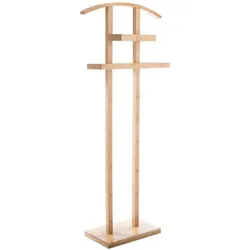5Five, Garderobe + Kleiderstange, Wieszak na garnitur i ubrania, 44.5x22x113 cm, stojak bambusowy z półką
