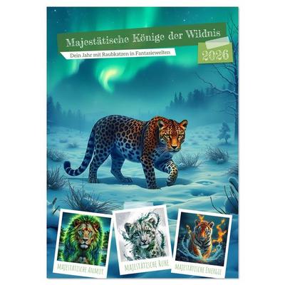 Majestätische Könige der Wildnis (Wandkalender 2026 DIN A4 hoch), CALVENDO Monatskalender