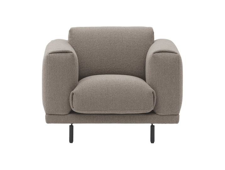 Muuto Rest Lounge Chair Loungesessel Hearth 6-Schwarze Beine