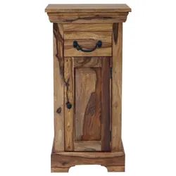 Badezimmer-Schränkchen Jali 40x80x35 aus indischem Sheesham-Holz