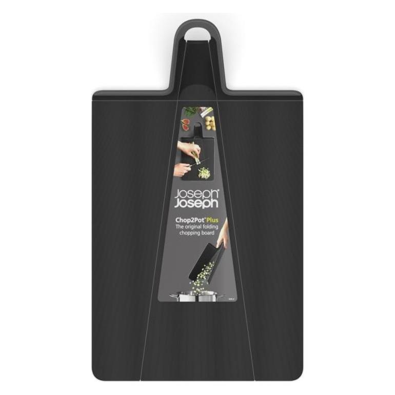 Joseph Joseph Chop2Pot Plus Faltbares Schneidebrett Gross - Schwarz (60205)