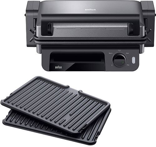 Braun Grelhador Elétrico de Placas  Multigrill 5 CG5010IGY  2000W  Preto/Aço inox