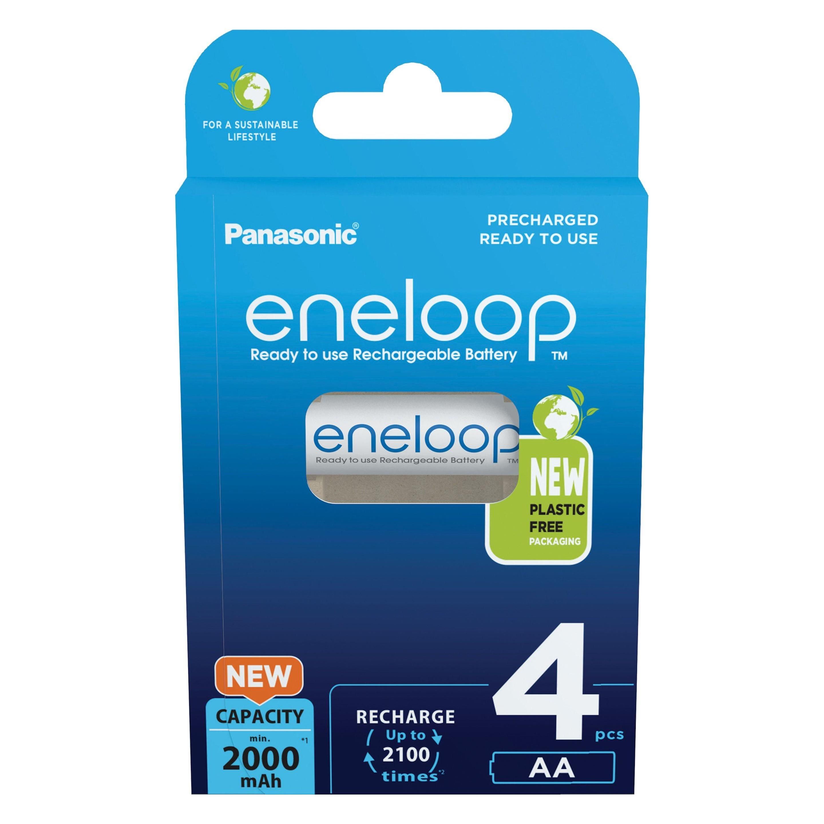 Panasonic Eneloop (4 Stk., AA, 2000 mAh) (BK-3MCDE/4BE)