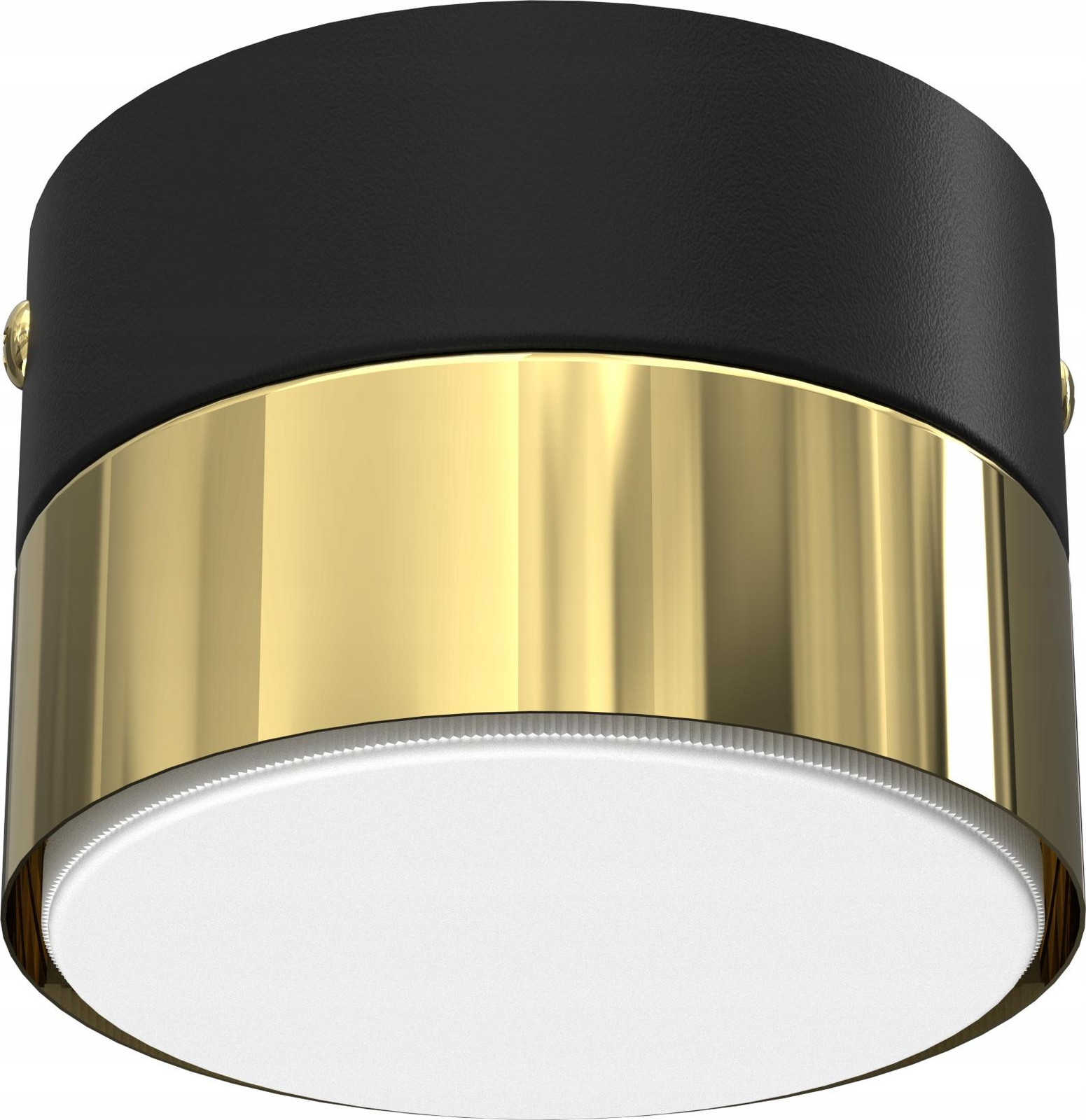 Moonlight LED plafondlamp zwart en gepolijst goud