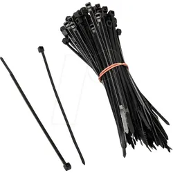 KOLINK 04962 - Kolink Kabelbinderset, 2,5mm x 100mm, schwarz, 100 Stück