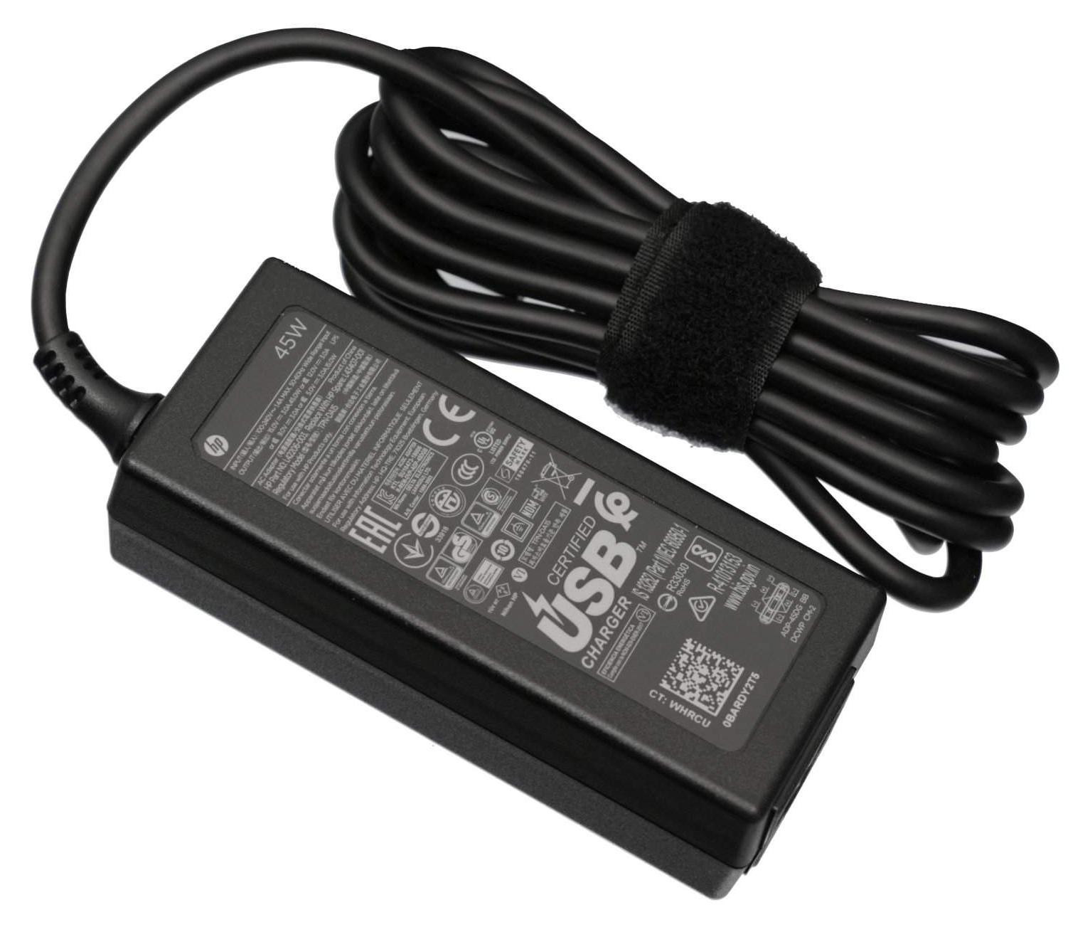 HP 45W USB-C-voeding voor HP-apparaten, modelnummer 3M045AV