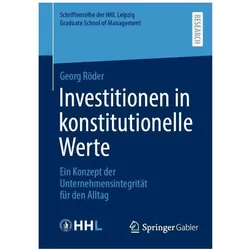 Investitionen in konstitutionelle Werte, Sachbücher von Georg Röder