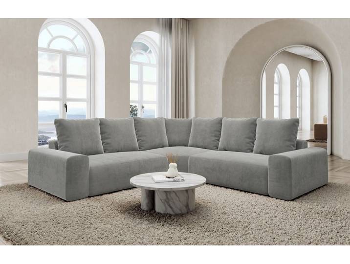 Couch Gomera L-Form in Stoff