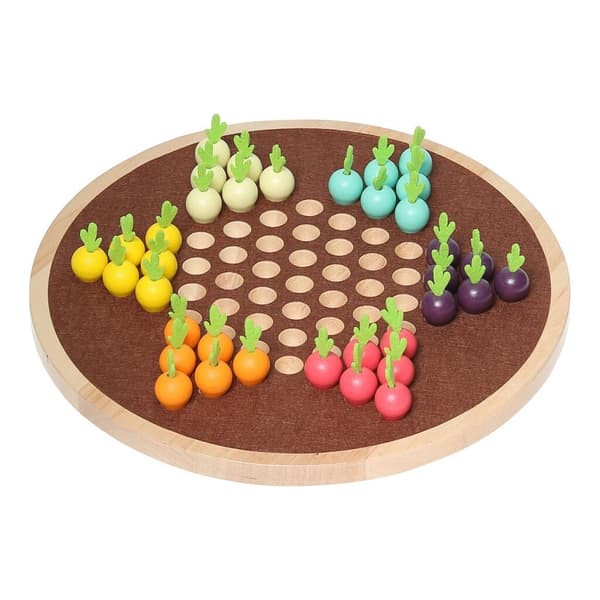 Vilac Houten halma spel Groente tuin