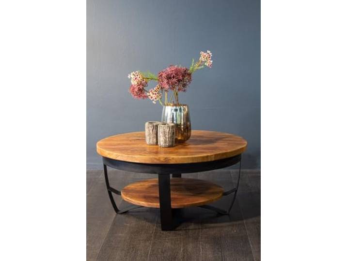 SITHEIM Couchtisch Austin Couchtisch Wohnzimmertisch BeistelltischØ 70-90cm Rund (90 cm)