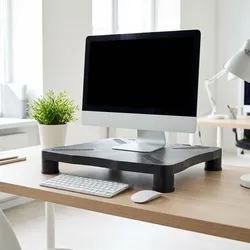 Monitorständer mit anpassbarer Höhe, Bildschirmständer und Laptop-Erhöhung für Arbeitsplatz, Homeoffice, Büro