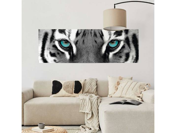 Poster Sibirischer Tiger Material: Papier Motiv: Animal Schwarz/Schwarz 53 x 158 x 0cm
