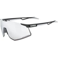 Uvex, Unisex, Sportbrille, pace perform CV (Black Matt, Colorvision Mirror Silver), Schwarz