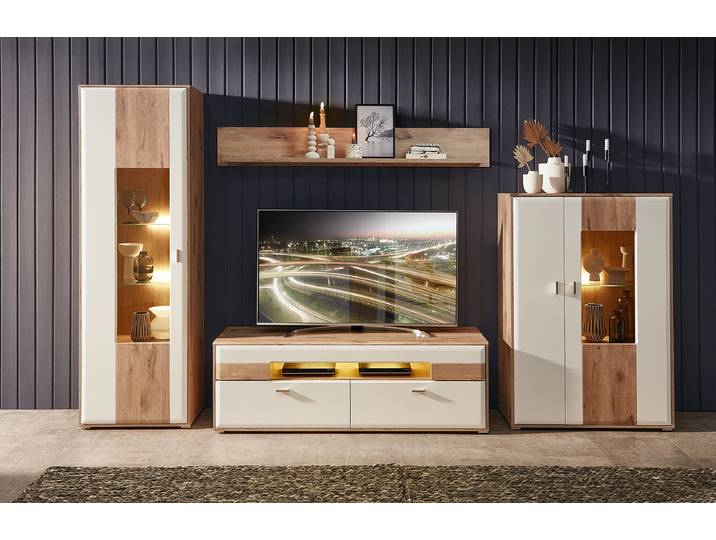 Étagère murale MDF panneau de fibres à densité moyenne enduit Marron 155 x 22 x 24cm