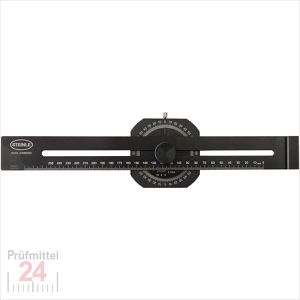 STEINLE Streichmaß 54080250, 5408, aus Aluminium, 250mm, mit Gradmesser