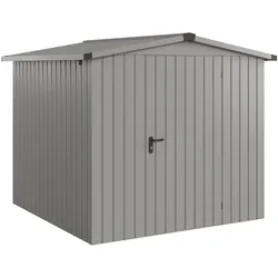 Hörmann Ecostar Metall-Gerätehaus "Euroline Trend" mit Satteldach ESD 5,graualuminium,214 x 214 cm