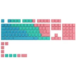 Glorious PC Gaming Race GPBT Keycaps - 115 PBT Tastenkappen, ISO, NO-Layout, Pastel, Keycaps, Mehrfarbig