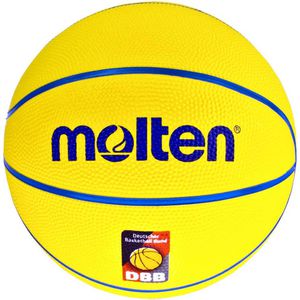 Molten Basketball DB4-DBB, indoor, Größe 4, gelb/rot, 290 Gramm, Trainingsball