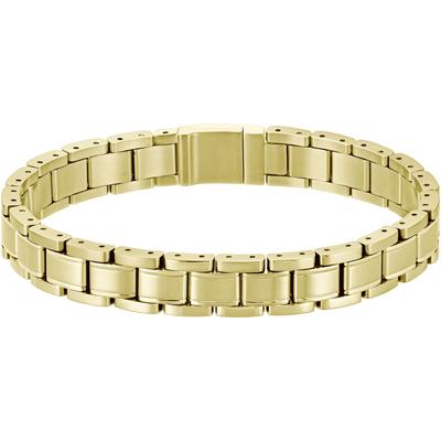 Armband BOSS "METAL LINK ESSENTIAL", gold (gelbgoldfarben), Armbänder, Herren, 19cm, Edelstahl, Armband