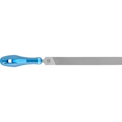 Werkstattfeile mit Heft Flachstumpf 150mm Hieb 3 für Feinbearbeitung, Schlichten