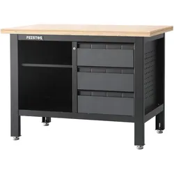 FEISTOS Werkstatteinrichtung Titos 2 | Werkbank mit Schubladen | 120 cm - Anthrazit